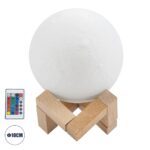 LED ΕΠΙΤΡΑΠΕΖΙΟ ΦΩΤΙΣΤΙΚΟ Φ10 CM 2W DIMMABLE ΜΕ ΤΗΛΕΧΕΙΡΙΣΤΗΡΙΟ-ΑΦΗΣ RGBW ΛΕΥΚΟ - Image 4