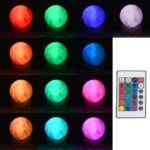LED ΕΠΙΤΡΑΠΕΖΙΟ ΦΩΤΙΣΤΙΚΟ Φ10 CM 2W DIMMABLE ΜΕ ΤΗΛΕΧΕΙΡΙΣΤΗΡΙΟ-ΑΦΗΣ RGBW ΠΟΛΥΧΡΩΜΟ - Image 2