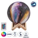 LED ΕΠΙΤΡΑΠΕΖΙΟ ΦΩΤΙΣΤΙΚΟ Φ20 CM 6W DIMMABLE ΜΕ ΤΗΛΕΧΕΙΡΙΣΤΗΡΙΟ-ΑΦΗΣ RGBW ΠΟΛΥΧΡΩΜΟ - Image 3