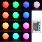 LED ΕΠΙΤΡΑΠΕΖΙΟ ΦΩΤΙΣΤΙΚΟ Φ10 CM 2W DIMMABLE ΜΕ ΤΗΛΕΧΕΙΡΙΣΤΗΡΙΟ-ΑΦΗΣ RGBW ΛΕΥΚΟ - Image 2
