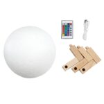 LED ΕΠΙΤΡΑΠΕΖΙΟ ΦΩΤΙΣΤΙΚΟ Φ20 CM 6W DIMMABLE ΜΕ ΤΗΛΕΧΕΙΡΙΣΤΗΡΙΟ-ΑΦΗΣ RGBW ΛΕΥΚΟ - Image 4
