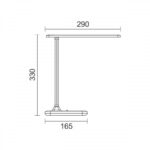 ΦΩΤΙΣΤΙΚΟ ΕΠΙΤΡΑΠΕΖΙΟ LED 5W 3000-6500Κ(3CCT) DIMMABLE ΑΠΟ ΠΛΑΣΤΙΚΟ/ΜΕΤΑΛΛΟ ΛΕΥΚΟ - Image 2