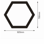 LED ΦΩΤΙΣΤΙΚΟ ΟΡΟΦΗΣ ''HEXAGON 1'' 42W 6500K ΣΕ ΛΕΥΚΟ ΣΩΜΑ - Image 2