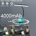 LED ΕΠΙΤΡΑΠΕΖΙΟ ΦΩΤΙΣΤΙΚΟ ΜΕ ΚΛΙΠ ΕΠΑΝΑΦΟΡΤΙΖΟΜΕΝΟ 2.1W 3000-6500Κ(3CCT)3 STEP DIMMABLE ΜΑΥΡΟ - Image 3