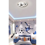 LED ΠΛΑΦΟΝΙΕΡΑ Φ51CM 60W 3000-6500Κ(3CCT) DIMMABLE ΜΕ ΤΗΛΕΧΕΙΡΙΣΤΗΡΙΟ FOOTBALL - Image 2