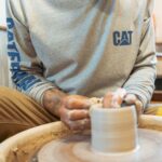 CAT Μπλουζάκι μακρυμάνικο trademark tee πράσινο XL 1510034 - Image 5