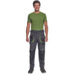 ΠΑΝΤΕΛΟΝΙ ΕΡΓΑΣΙΑΣ GREENDALE ΑΝΘΡΑΚΙ/ΛΑΙΜ 65%poly-35%cott, 270 g/m² No 54/L - Image 4