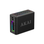 AKAI ABTSW-120 Αδιάβροχο Φορητό Ηχείο Bluetooth με 2 Ασύρματα Μικρόφωνα, TWS, 80W - Image 8