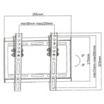Επιτοίχια βάση στήριξης για τηλεοράσεις LED/LCD/Plasma από 23" έως 42" SUPERIOR 23-42 TILT EXTRA SLIM - Image 2
