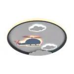 Led πλαφονιέρα Φ48 cm 78W 3000-6500k (3CCT) dimmable με τηλεχειριστήριο μαύρο σώμα - Image 4
