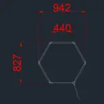 Φωτιστικό οροφής Led Hexagon1 42W 3000-6000K(3CCT) με λευκό σώμα - Image 2