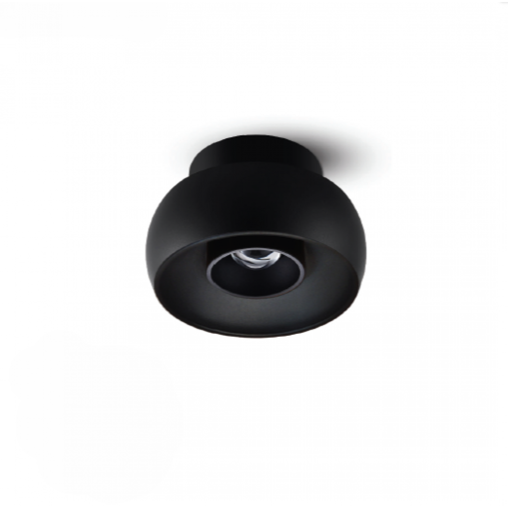 Φωτιστικό Σποτ Οροφής Φ12 CM Led  7W 3000-6000K(3CCT) Μαύρο 45°